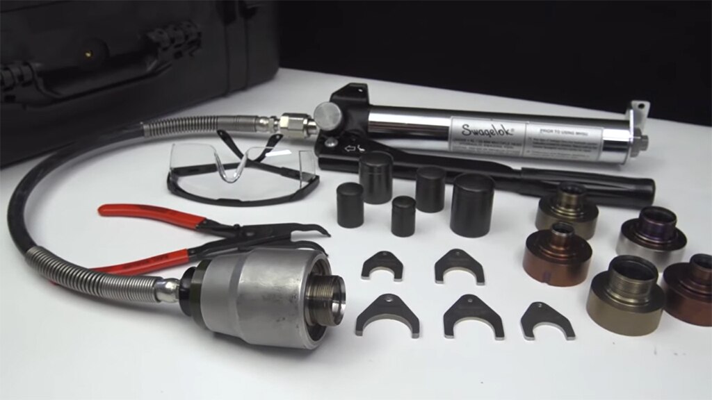 Multihead Hydraulic Swaging Unit Swagelok